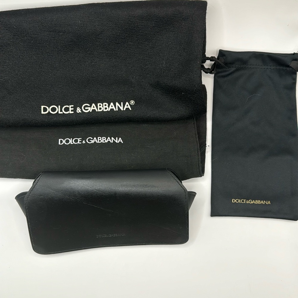 Dolce & Gabbana Sunglass case and dust bag lot